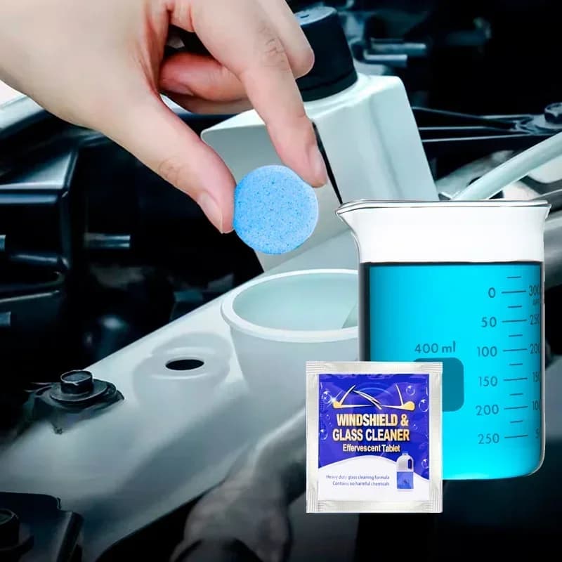 Quickly dissolve wiper water effervescent tablets without waiting for water to be added, making it easy for beginners to operate