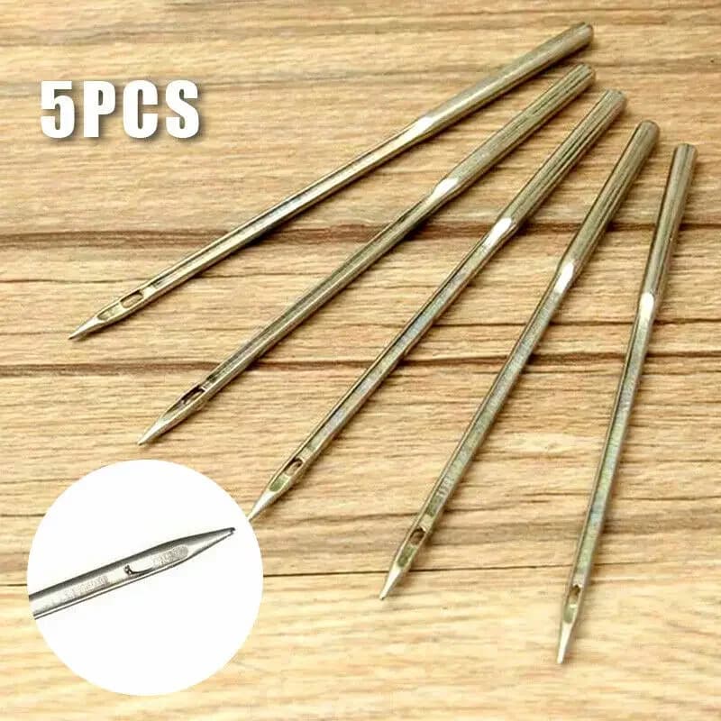 5/10 pezzi per cucire punteruolo in pelle aghi strumento uncinetto piegato set di aghi strumenti di riparazione per la creazione di scarpe di tela