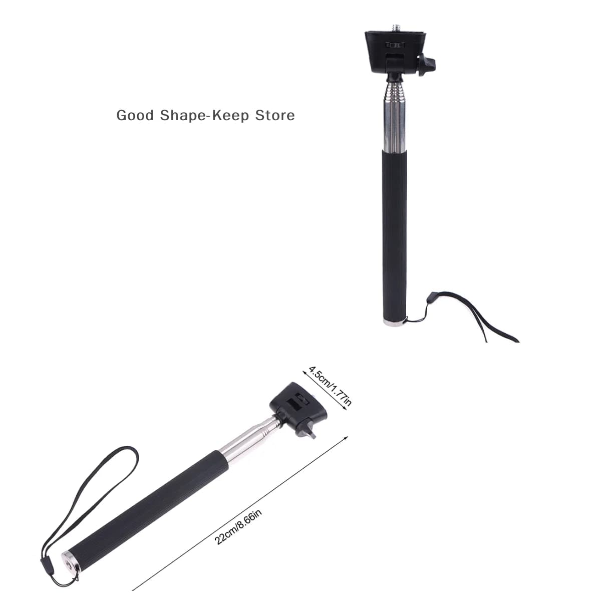 1PC Mini Selfie Stick Stretching Rod Waterproof Monopiede for 13/12/11/10/9/8 Action Cameras Outdoor Photography