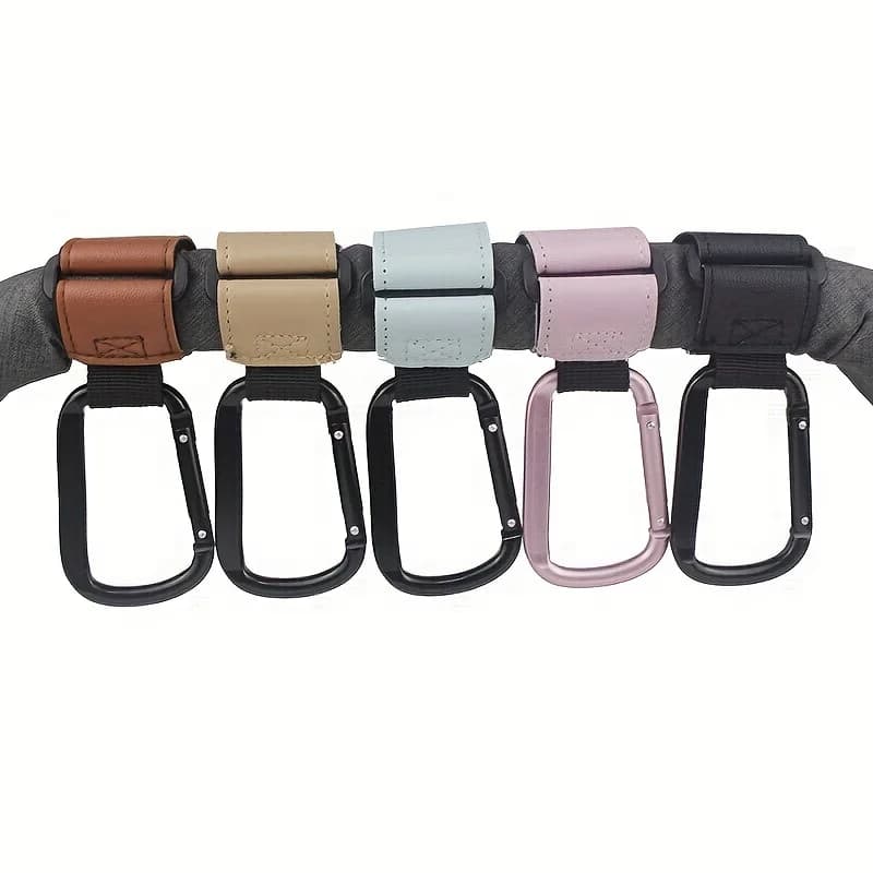 Ganci universali per passeggino Clip per organizer da appendere per carichi pesanti per borse per pannolini usi per carrozzine carrelli della spesa seggiolini auto marsupio