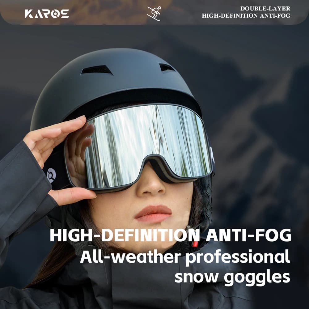 Nuovi occhiali da sci alla moda per esterni, unisex, antiappannamento UV400, occhiali da sci sportivi per alpinismo all'aperto, protezione per gli occhi antivento, attrezzatura da sci alla moda ad alta definizione