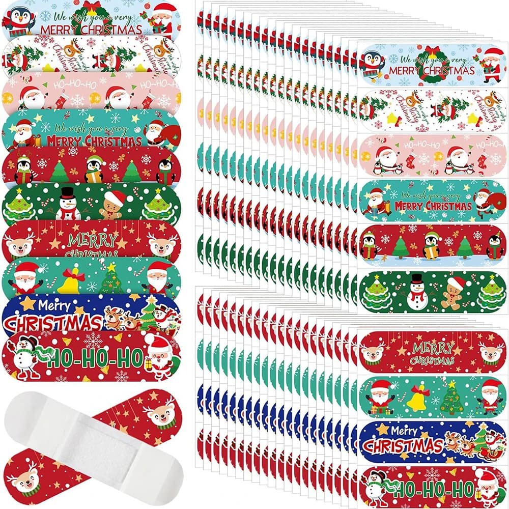 10/30/60pcs Del Fumetto Buon Natale Cerotto Medicazione Della Ferita Patch Gesso per I Bambini Nastro Della Pelle di Primo Soccorso Bende Adesive