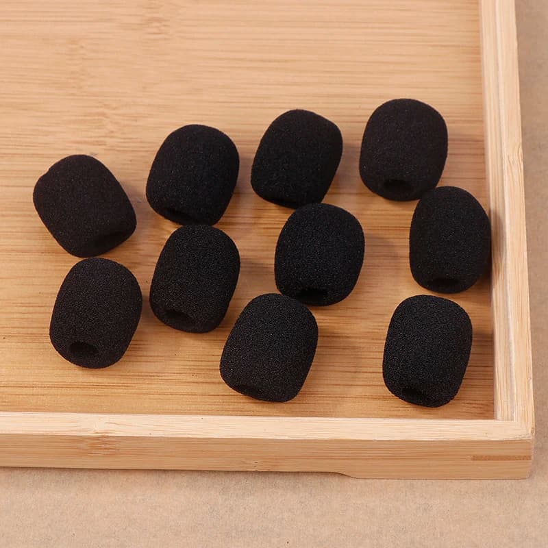 New·10Pcs/set Headset Microphone Sponge For Motorcycle Intercom Helmet Bluetooth Headset Microphone Sponge Accessories·