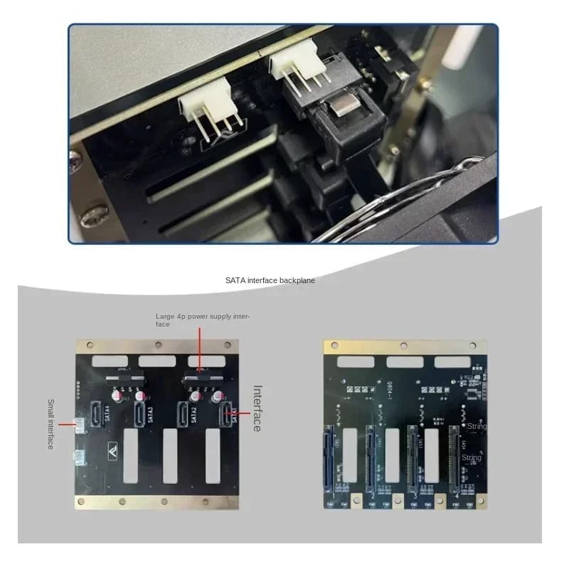 Attrezzatura di controllo industriale di rete con telaio sostituibile a caldo per mini server a 4 dischi della serie Nas Storage
