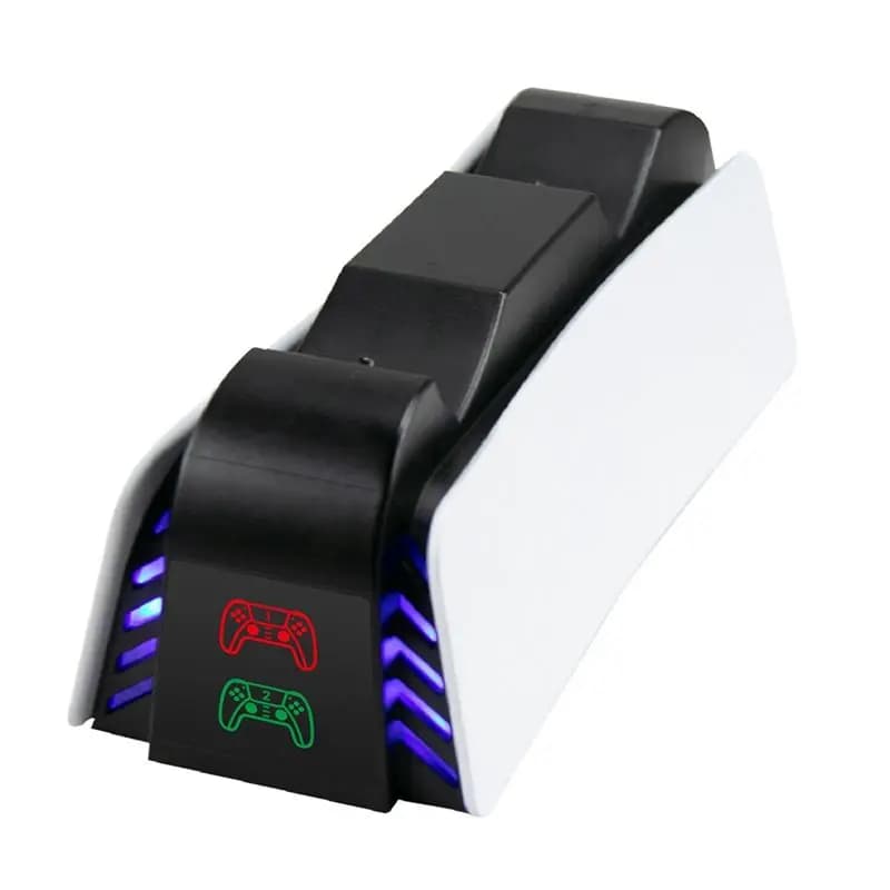 Adatto per controller PS5, base di ricarica doppia a ricarica rapida, supporto per controller di gioco, accessori per la ricarica di giochi