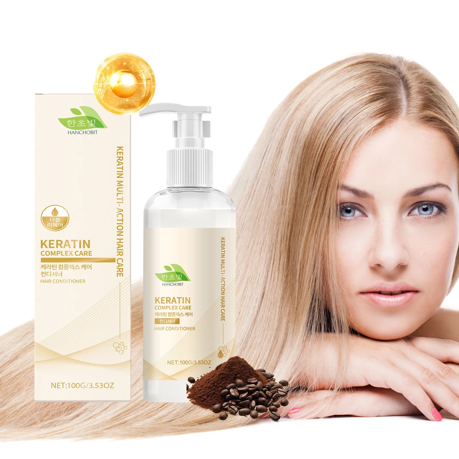 Keratin Straight Balm for Hair, Dry and Damaged Hair Repairer, Anti-Crespo, Sebum Control, Deep Hydrating Mask for Smooth and Shiny Hair