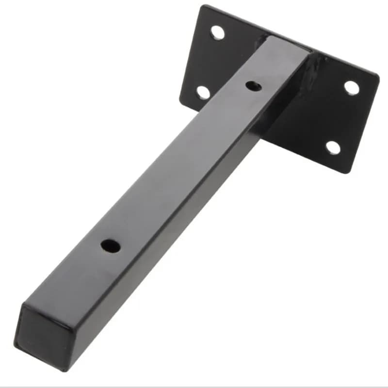 Supporto per gambe di tavolo in acciaio zincato, spessore 2 mm, monofacciale, modello HT 021, certificato ISO9001, prodotto in Cina.