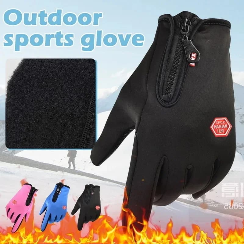 1-3 pairs Winter Gloves for Men Women Warm Tactical Gloves Touchscreen Waterproof Hiking Skiing Fishing Cycling Non-slip Gloves