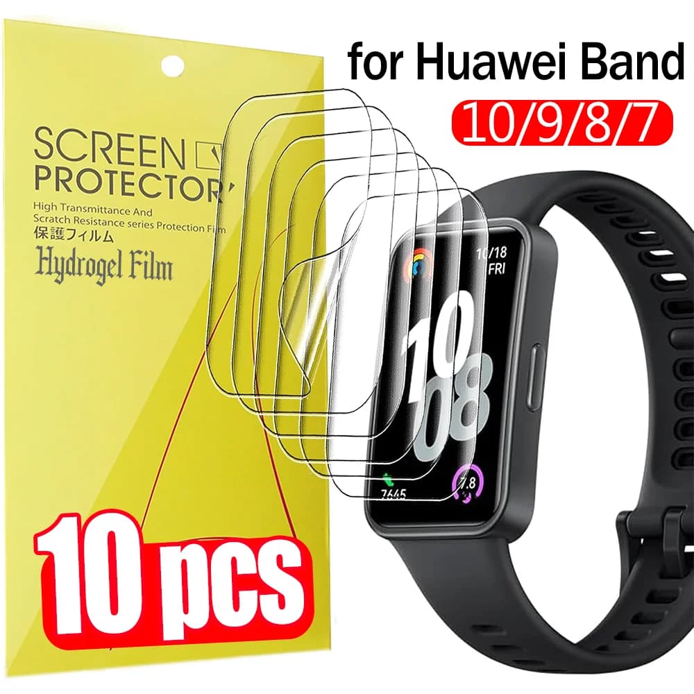 1-10 pezzi pellicola idrogel per Huawei Band 10 9 8 7 Smart Watch protezioni schermo HD per Huawei Bnad 8 7 pellicole protettive a copertura totale