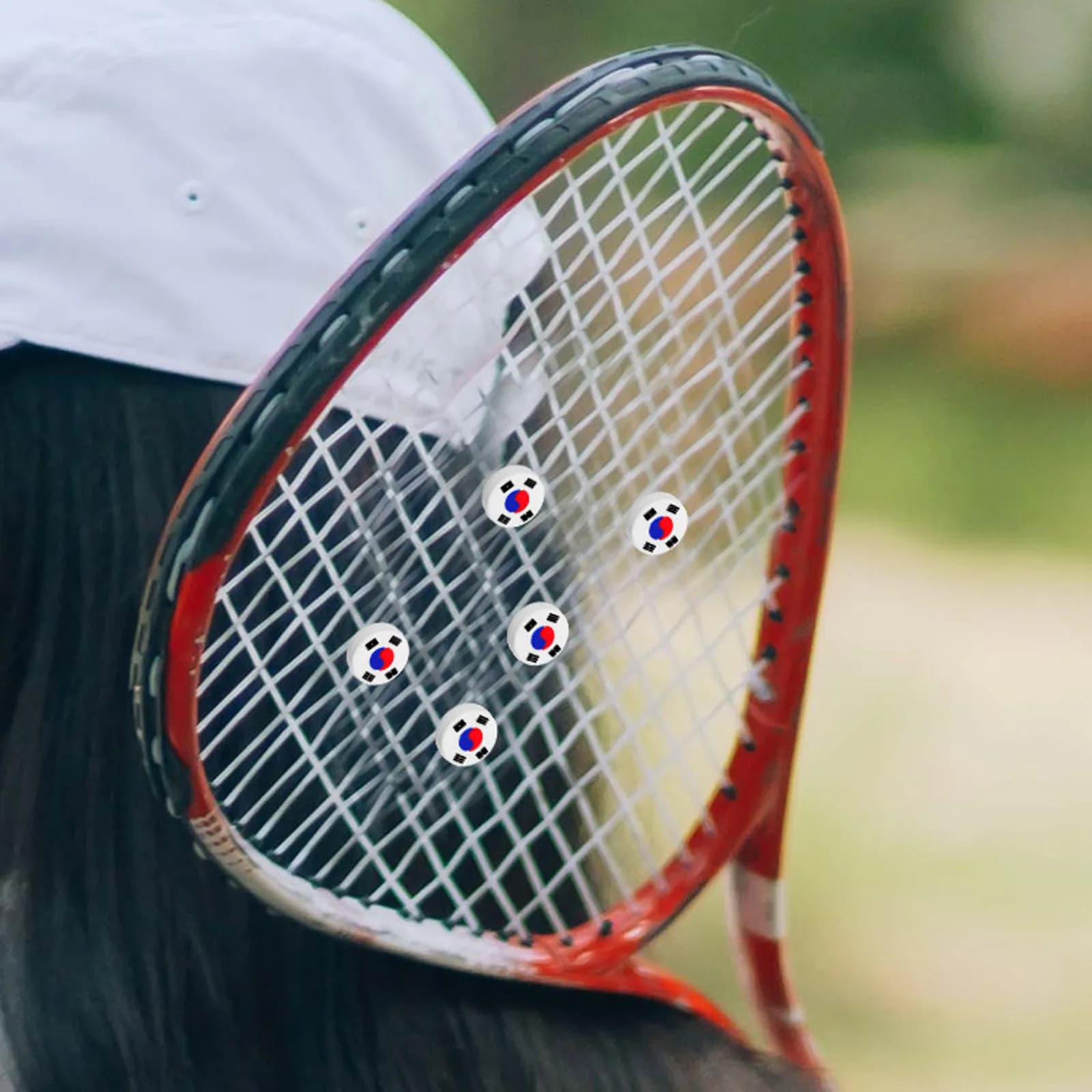 Set di 5 Antivibrazioni per Racchette da Tennis in Silicone, Piccoli Ammortizzatori, Accessori per Racchette