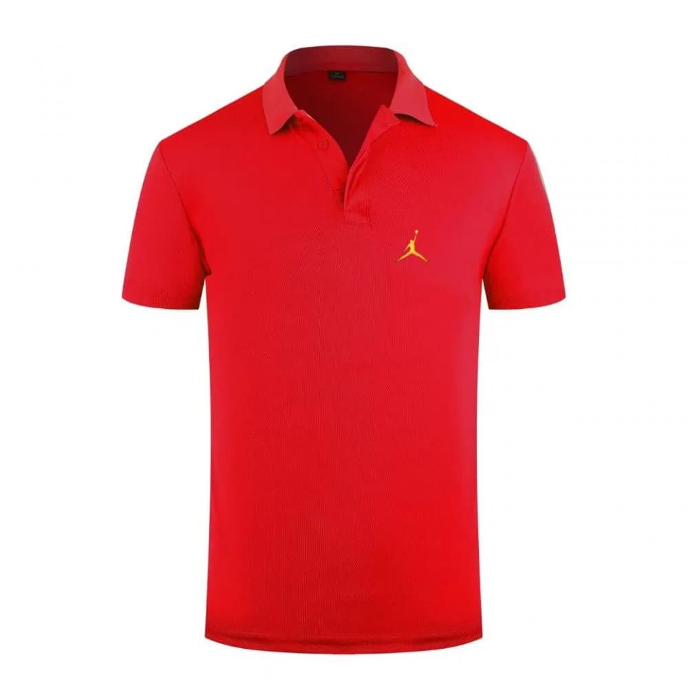Jordan Jumpman Graphic Polo Shirt Men'S Short Sleeve Casual Streetwear Breathable Sports Tops