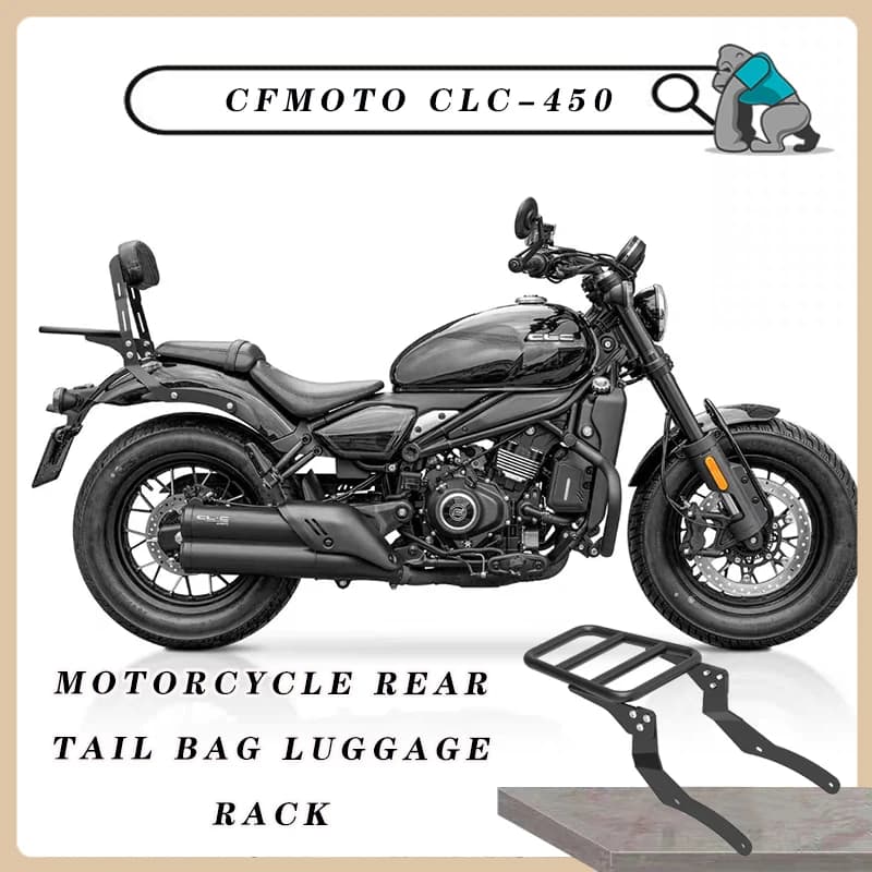 Borsa posteriore per moto Portapacchi per CFMOTO CLC450 cf450 Supporto per carico Supporto per staffa Supporto per carico Staffe per carico