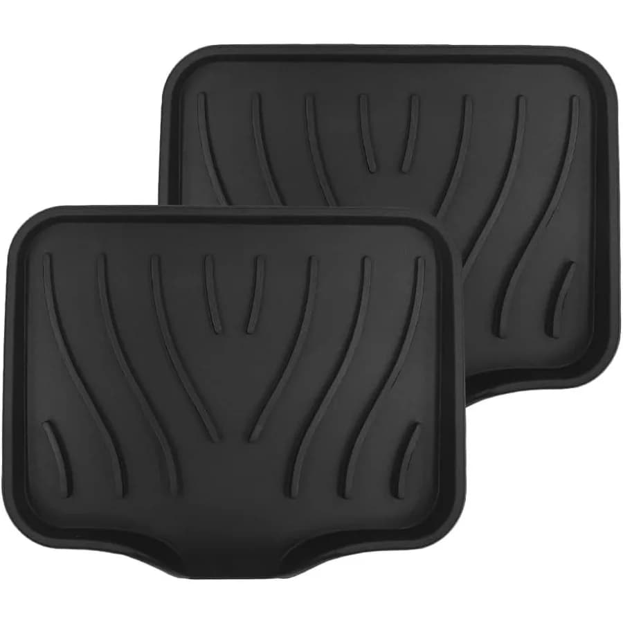 Portasapone in silicone da 2 pezzi con scarico per bagno e cucina, organizer per lavello Sr, porta spugna per lavello da cucina, perfetto per dispenser