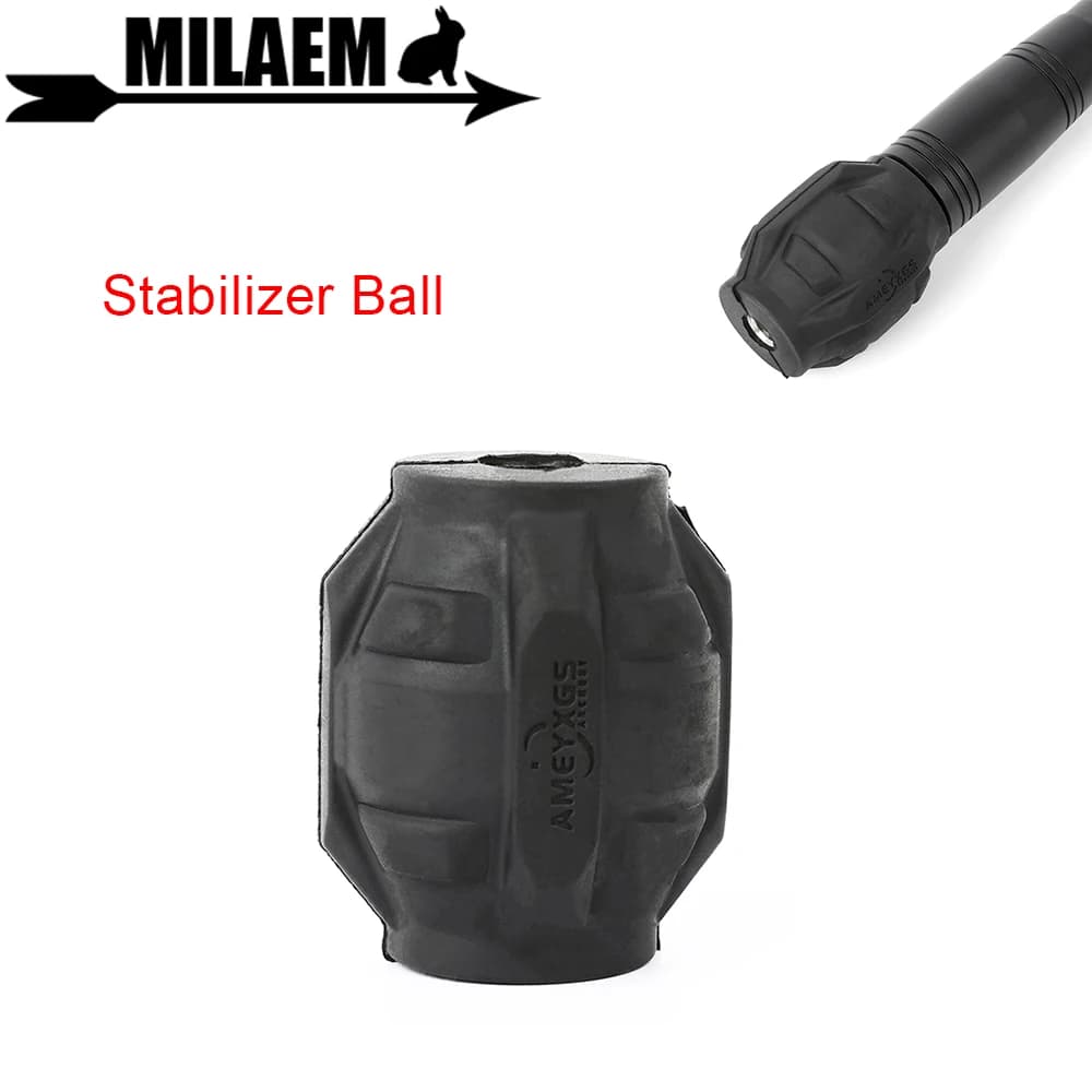 Ammortizzatore per asta di bloccaggio Ammortizzatore in gomma Tiro con l'arco Stabilizzatore per arco per arco ricurvo composto Accessori per bersagli da tiro