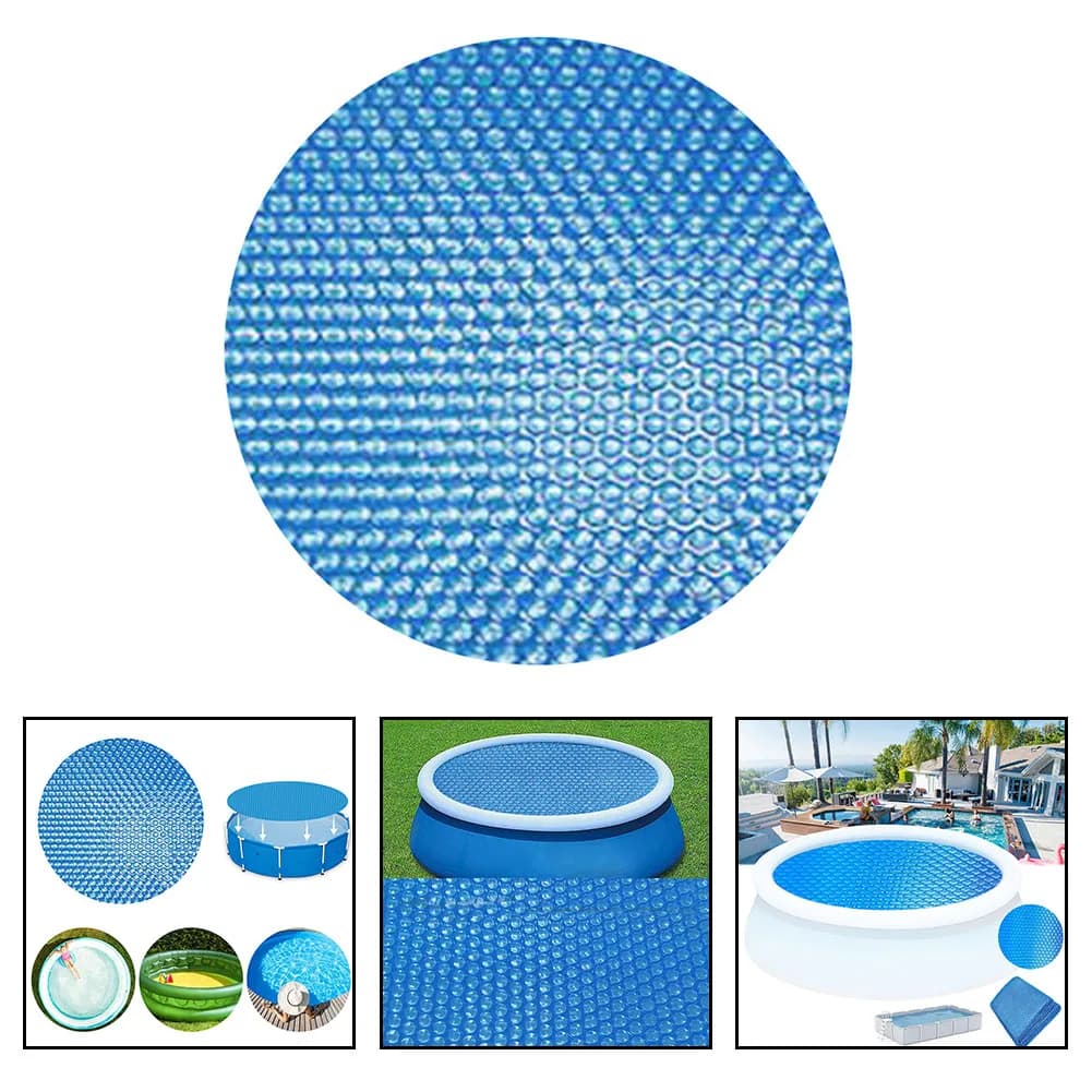 1 Pezzo Copertura Solare per Piscina Fuori Terra, Telo Protettivo in PE per Isolamento Termico, Pellicola Isolante per Piscina Esterna