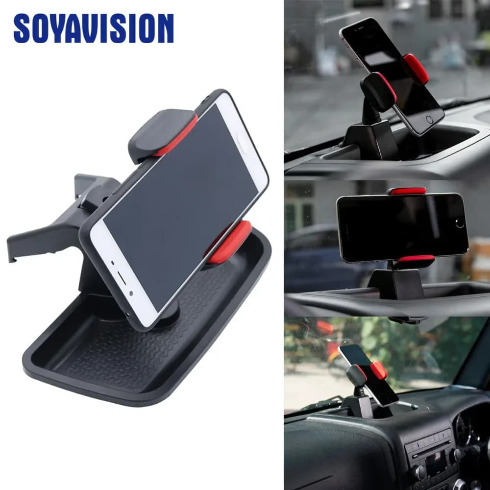 Support for Phone by Car, Universal Bracket for Jeep Wrangler JK, Cellular Support Accessories