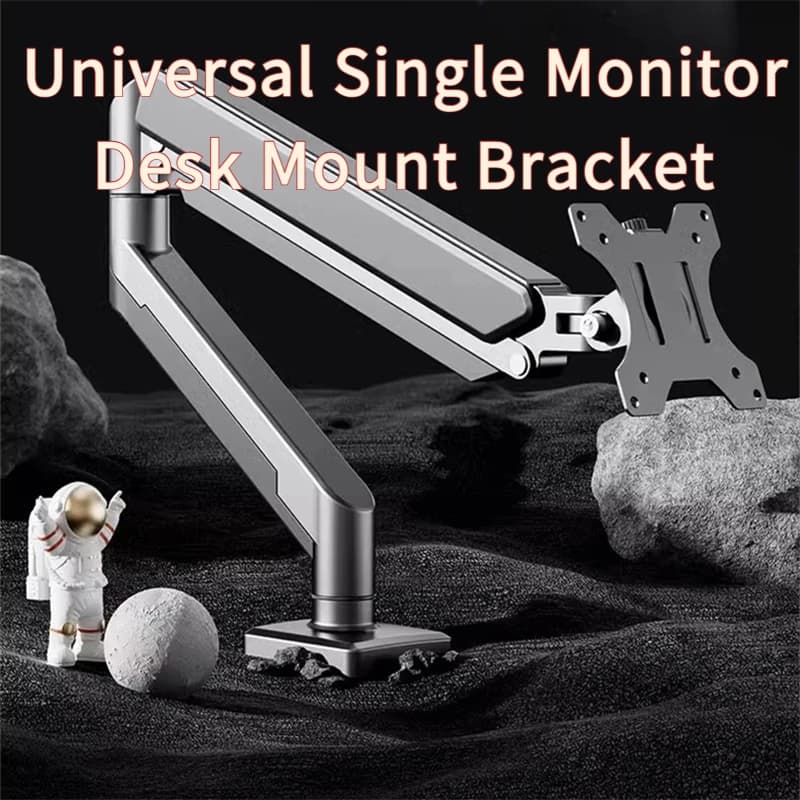 Universal desk support for single monitor up to 32 inches, 19,8 pounds, adjustable computer support