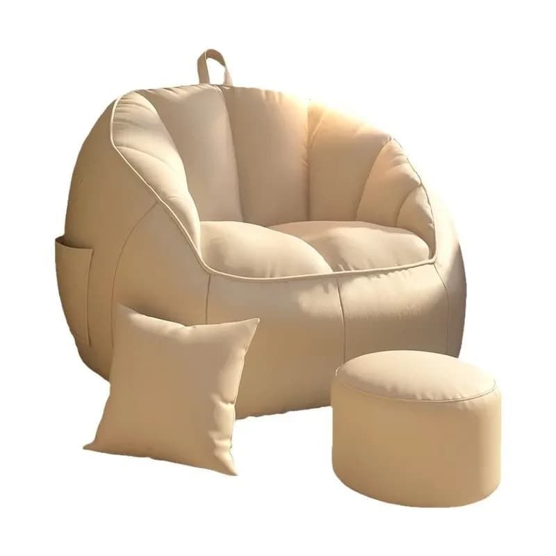 Divano pigro a sacco, poltrona reclinabile, cuscino tatami per camera da letto, balcone, relax singolo