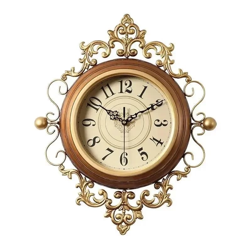 American Living Room Clock Creative Hanging Timepiece Retro Artistic Wall Decor Silent Stylish Clock Perfect for Stylish Homes