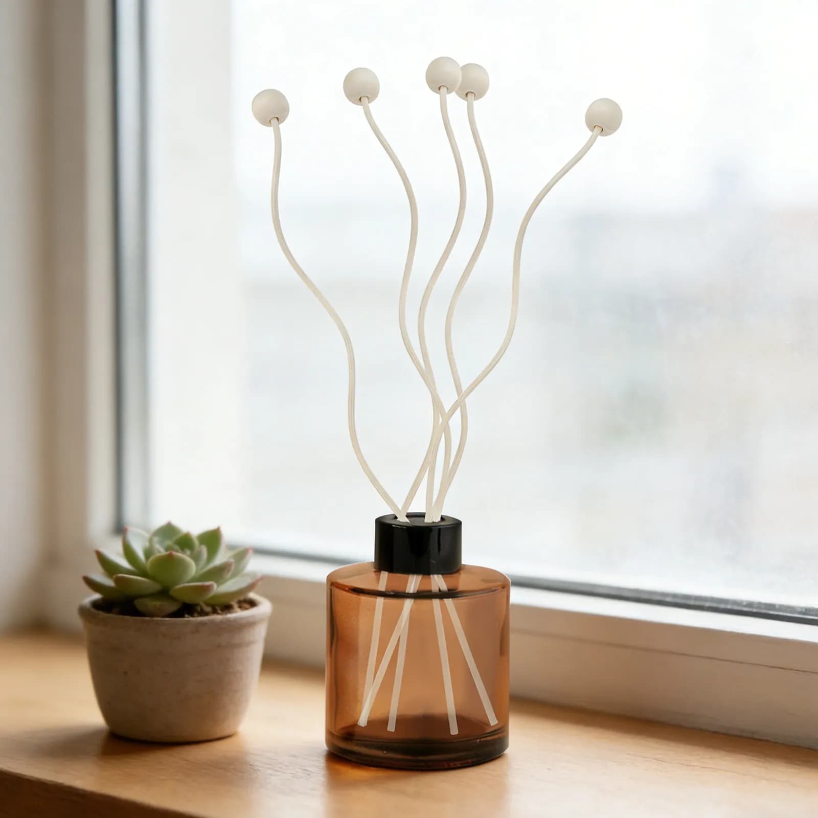 Eleganti Bastoncini Diffusori per Aromaterapia, Fibre di Rattan ad Assorbimento Rapido per Diffusori di Oli Essenziali, Fragranza per Ambienti