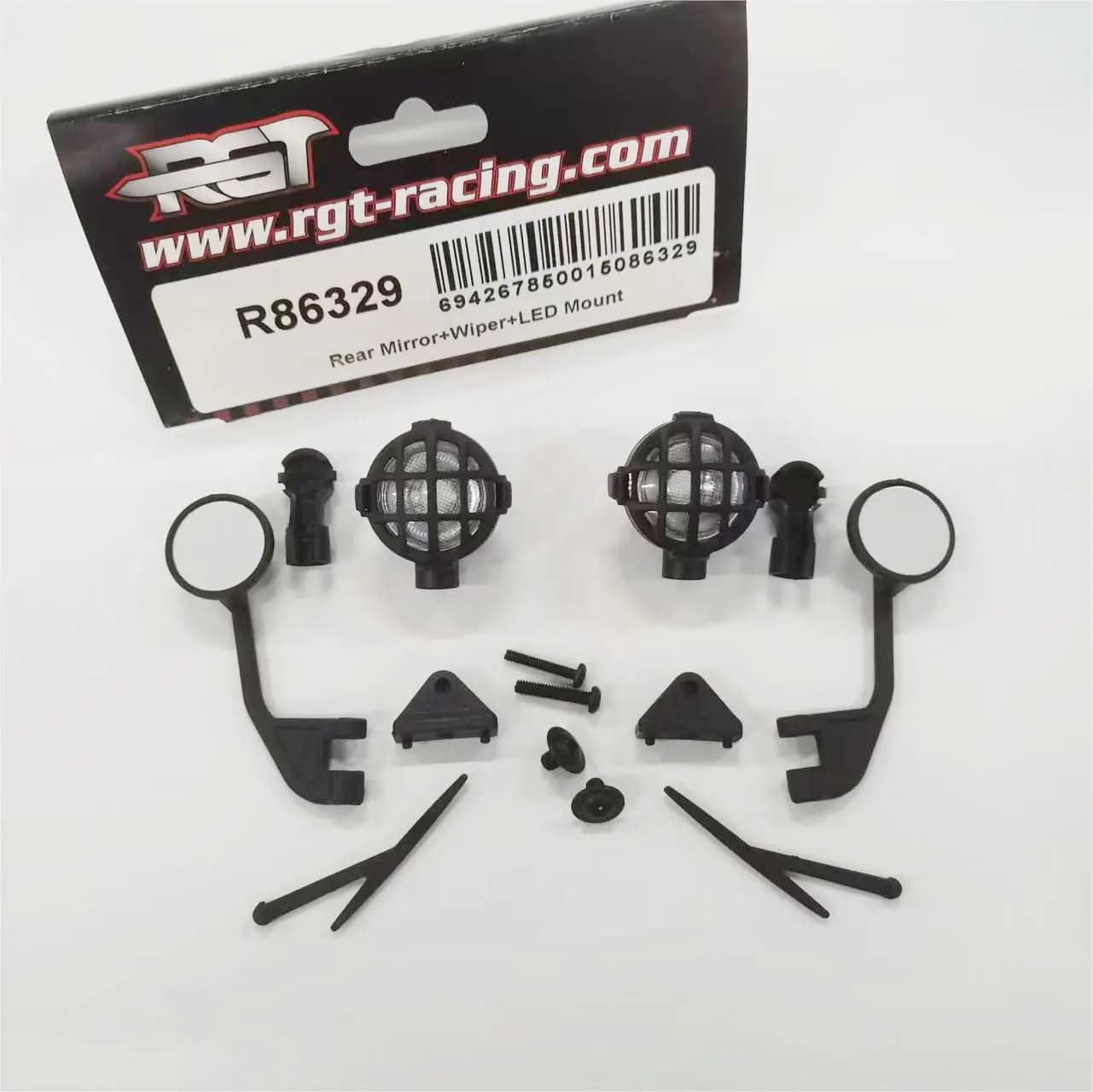 RGT HSP 1/10 spare parts R86331 Air-Grill/R86330 exhaust pipe + Snorkel/R86329 rear mirror + wiper + LED support for 1/10 EX86181