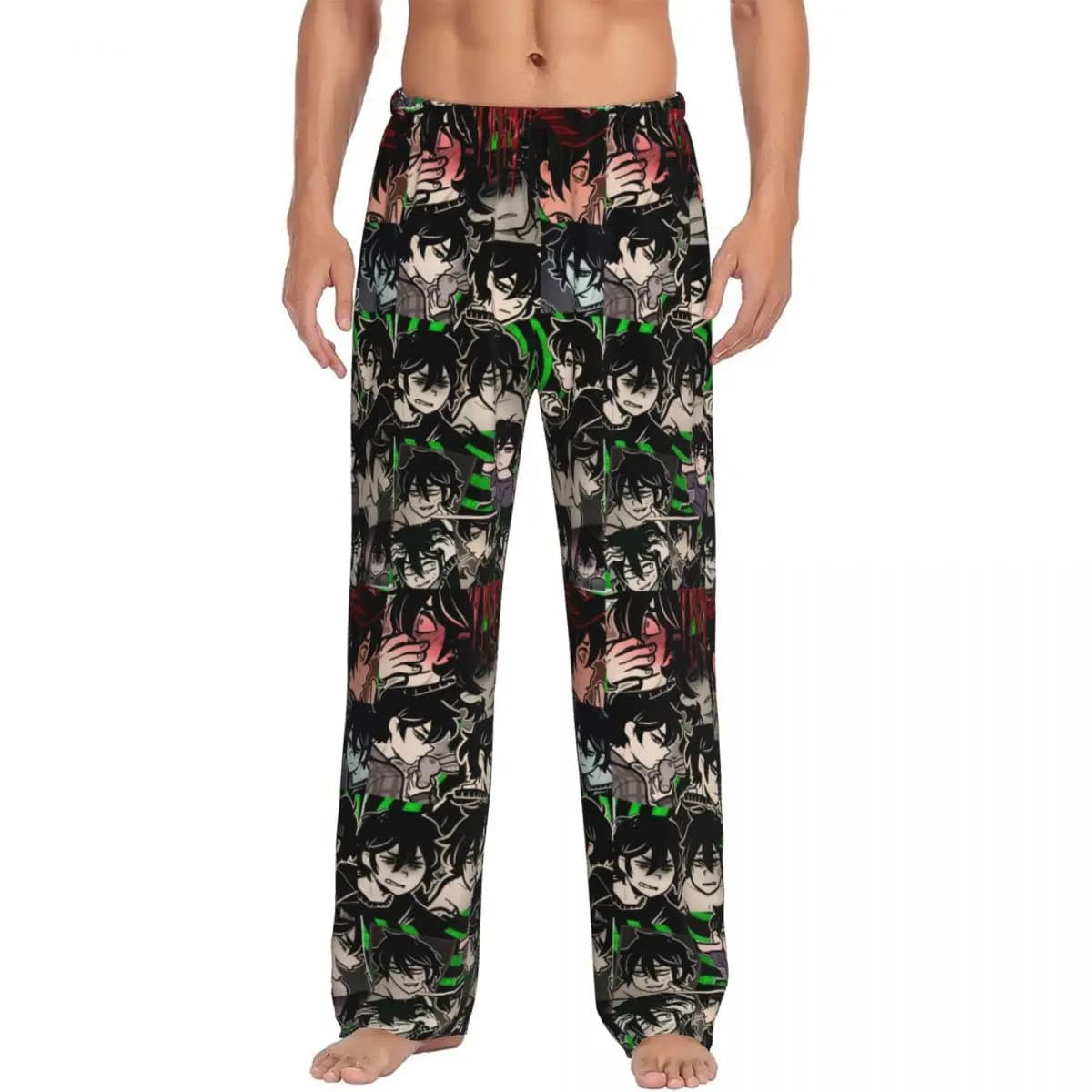 Pantaloni da pigiama da uomo personalizzati The Coffin Of Andy e Leyley stampati Pantaloni da notte Andrew Sleep con tasche