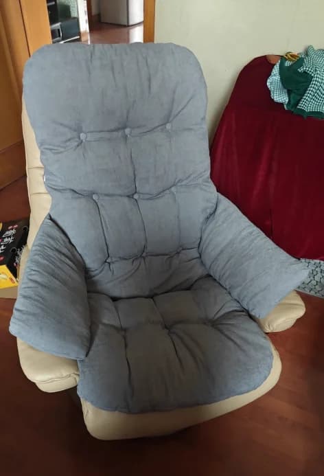 Cuscino per sedile altalena addensato grande 120 × 60 cm Cuscino per schienale per sedia sospesa Cuscino per cestino sospeso Cuscino per sedia amaca Cuscino per sedia a uovo