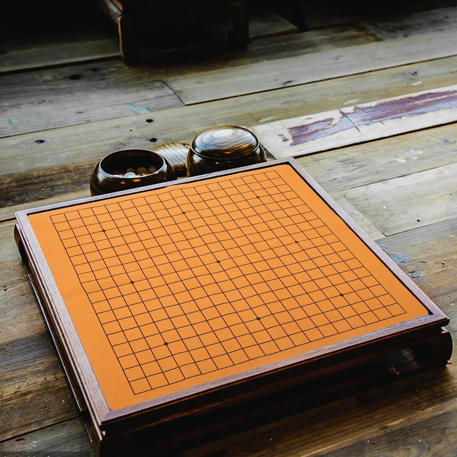 Set di 2 Scacchiere Pieghevoli Gobang per Gioco Go, Accessori da Viaggio, Scacchiera Pieghevole