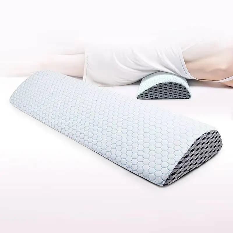 Cuscino Cuscino a cuneo per letto per dormire Cuscino lombare in memory foam con copertura traspirante Supporto per la schiena Cuscino in vita