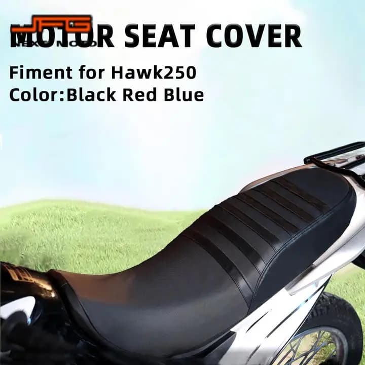 Fodera per cuscino del sedile del motociclo Coperture protettive per Hawk 250 PVC Impermeabile antiscivolo Morbido Motocross Dirt Pit Bike Parti di moto