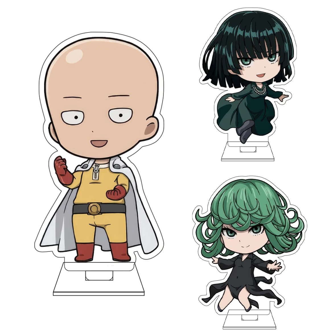 Statuetta in Acrilico da 10CM di One Punch Man, Personaggi Anime Cosplay, King Genos Saitama, Ornamenti e Regali