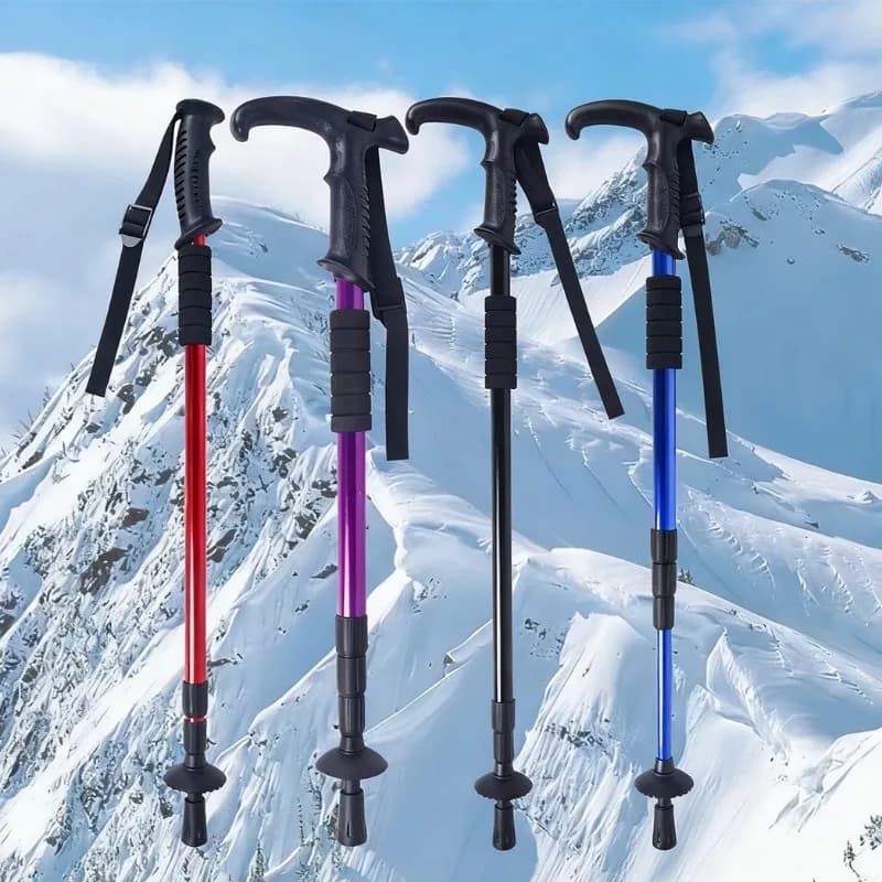 Outdoor travel trekking poles Retractable mountain climbing outdoor crutches