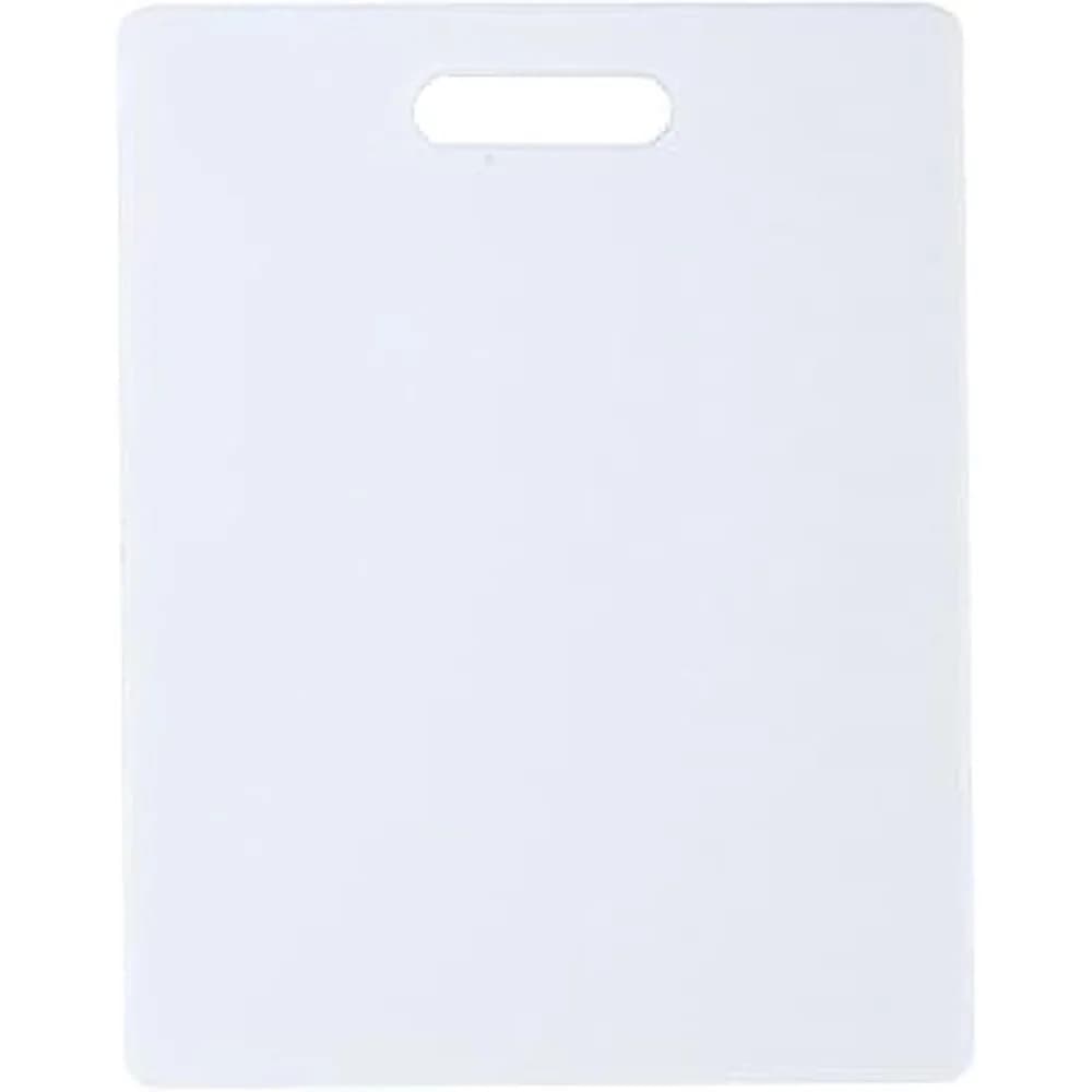 Reversible Plastic Cutting Board Dishwasher Safe Non-Porous Durable Chopping Board for Kitchen Prep Slicing Easy Storage 8x10 Inch White