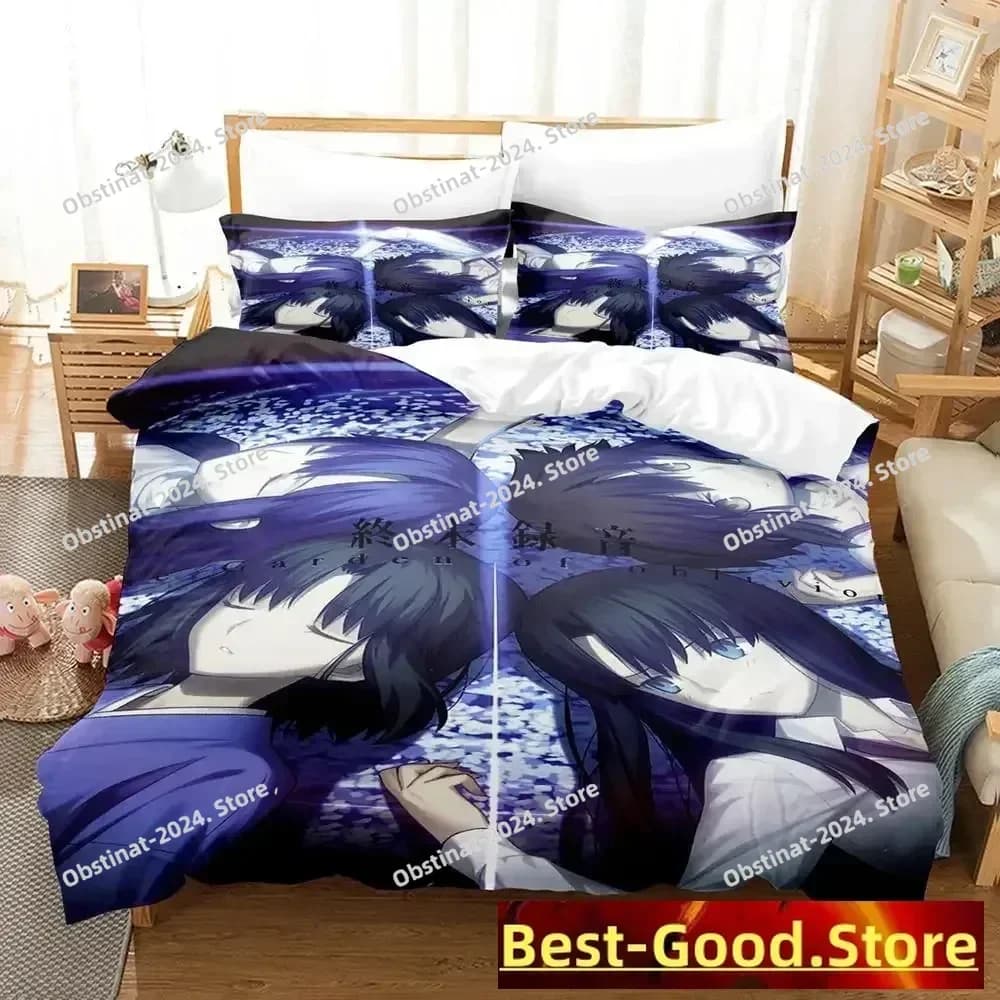 Top 2025 Kara no Kyoukai Set biancheria da letto Set letto stampato con federa Copripiumino morbido singolo matrimoniale Queen Super King Size
