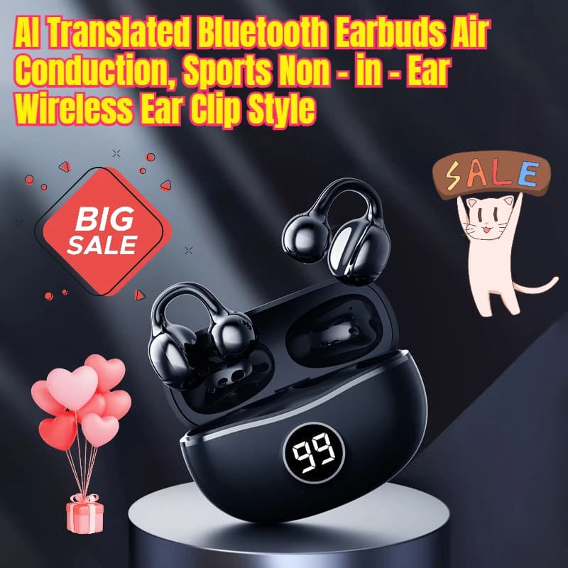 Auxiliary Bluetooth tradizion AI air-driven, sport not in - Style wireless ear clip