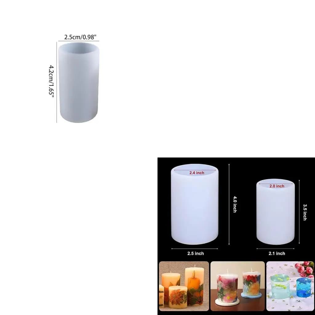 Handmade Cylinder Pillar UV Crystal Epoxy Resin Mold DIY Silicone Mould