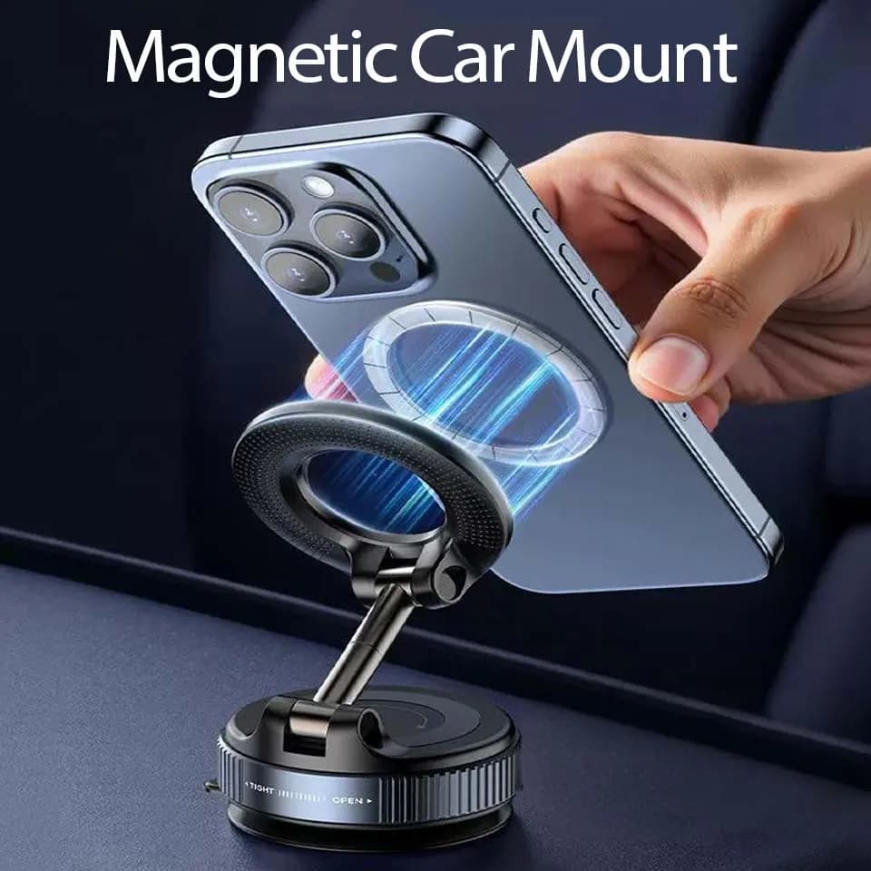 Supporto Universale Magnetico per Telefono da Auto 360° ° Supporto per Navigazione con Forte Aspirazione a Vuoto e Rotazione per Telefono