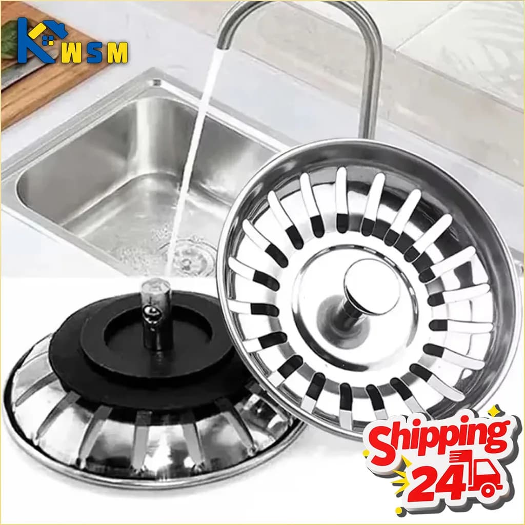 Filtro per Lavello da Cucina 80MM, Cestello Stile Retrò, Copertura di Ricambio per Scarico, Rete Filtrante per Rifiuti Alimentari, Accessori per Lavello