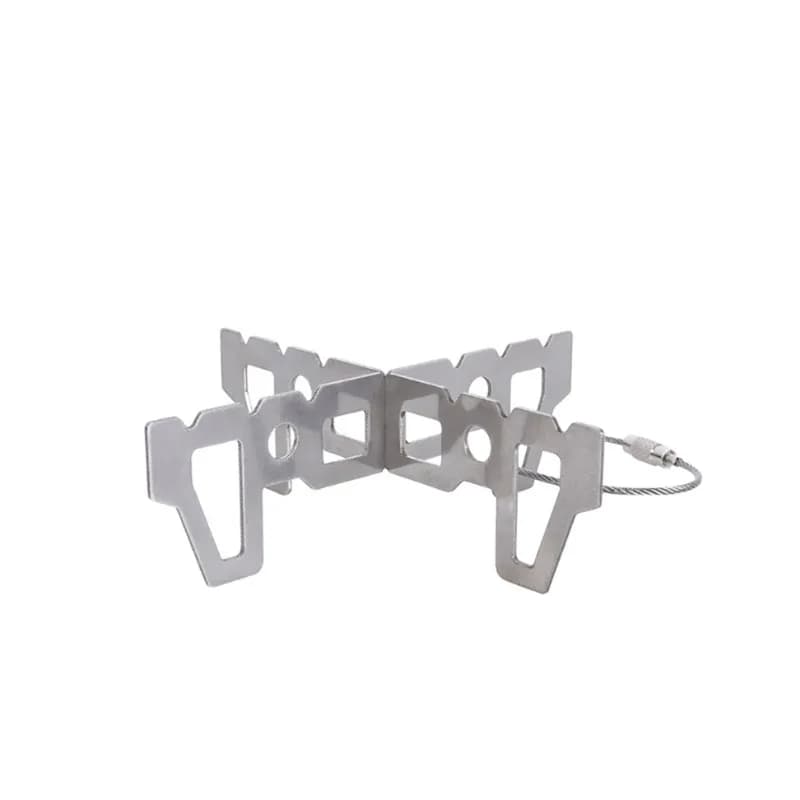1 Pair Stainless Steel Alcohol Stove Cross Stand Stable Pot Support Rack Outdoor Camping Travel Furnace Accessory