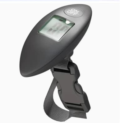 Bilancia Digitale Elettronica LCD Portatile da 40kg/100g per Bagagli, Valigie e Pesatura di Borse da Viaggio, con Gancio per Pesare il Pesce
