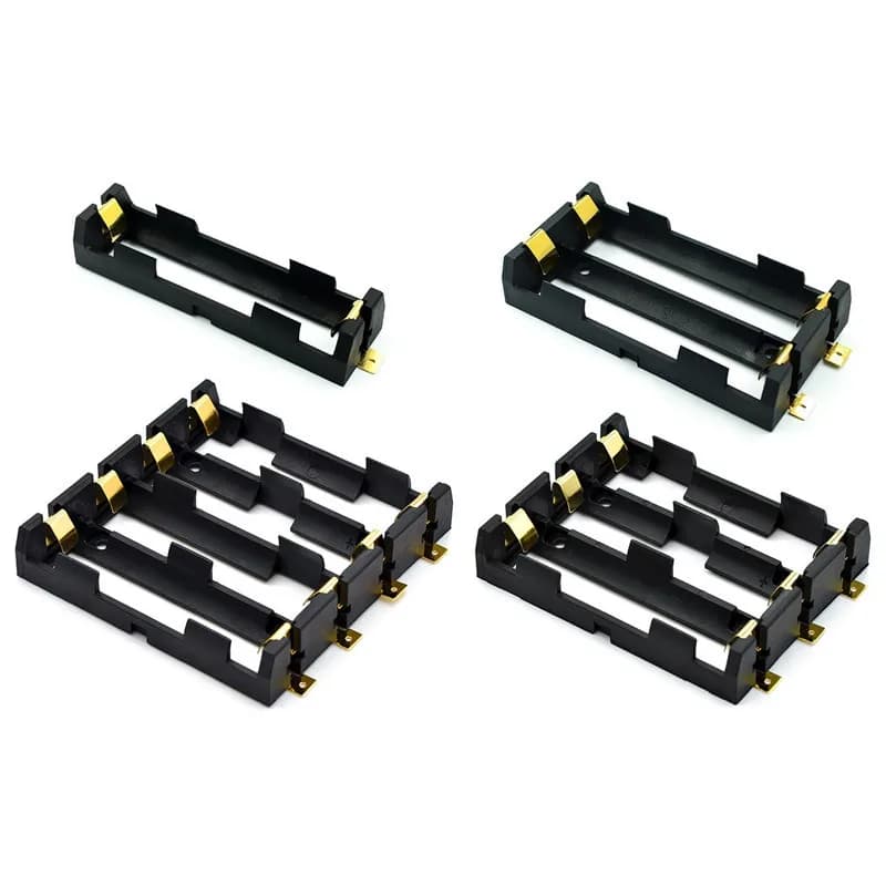 Portabatterie SMT 18650, Contenitore per Batterie SMD 18650, Scatola di Stoccaggio, Power Bank con Pin in Bronzo, Ricaricabile SMT 1x2x3x4x