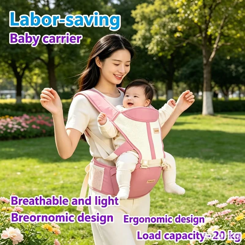 New 0-24 Months Baby Carrying Bag Waist Stool Strap Portable & Multifunctional Ergonomic Baby Carrier Four Seasons Universal