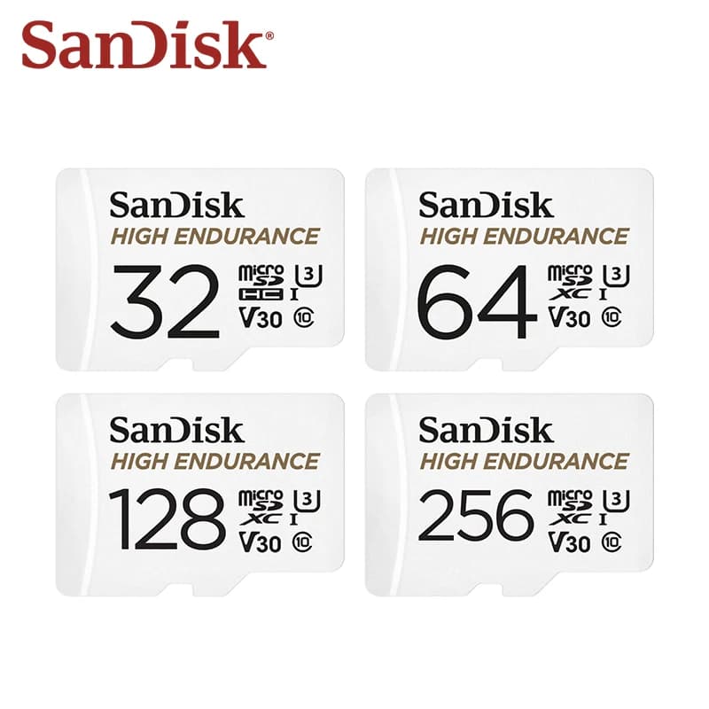 SanDisk High Endurance Micro SD Card MicroSDHC 32GB C10 U3 V30 4K MicroSDXC 64GB 128GB 256GB Memory Card Monitoring Card