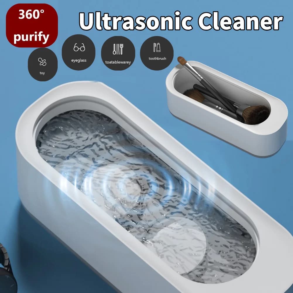 Macchina per la pulizia ad ultrasuoni Gioielli Occhiali Orologi Detergente USB Ricaricabile Pulizia per Ciuccio Strumento per il trucco Occhiali
