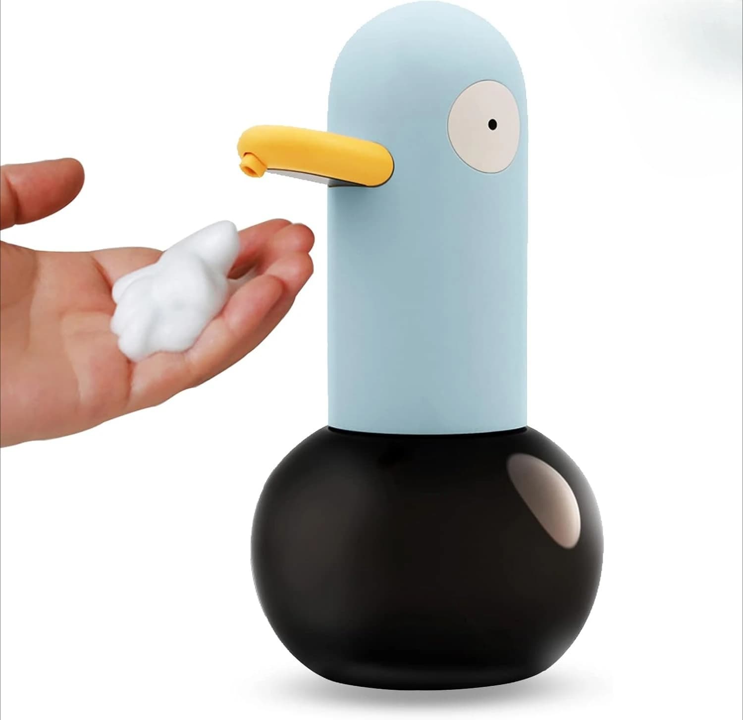 Lavaggio delle mani Sensore per il lavaggio delle mani dell'anatra Dispenser automatico intelligente di sapone in schiuma Dispositivo per il lavaggio delle mani a bolle di induzione