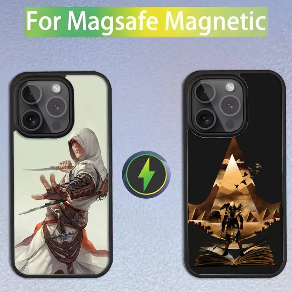A-Assassins Game Creed Phone Case For iPhone 16,15,14,13,12,11,Pro,Max,Plus,Mini,SE Magsafe Magnetic Wireless Charging