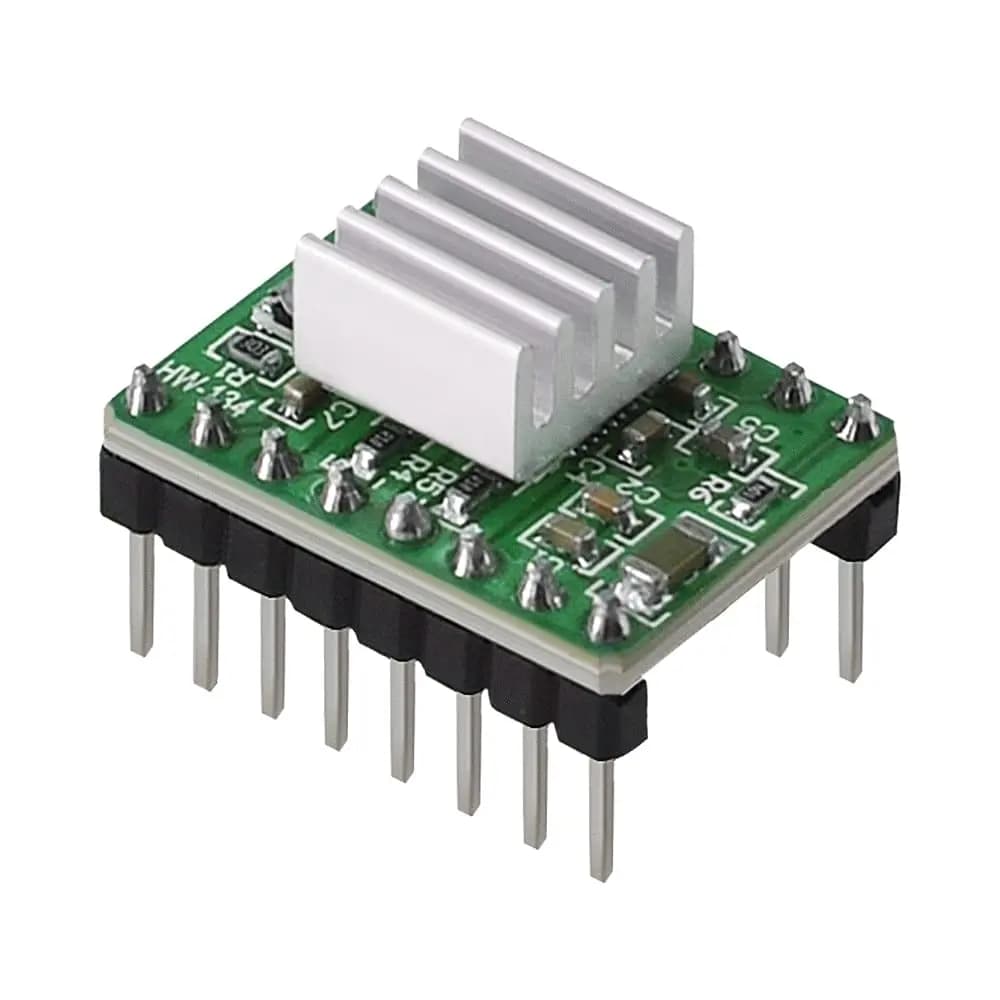 1 pz A4988 Stepstick Modulo Driver Motore Passo-passo con Dissipatore di Calore per Stampante 3D Reprap Adatto per Mendel Huxley Arduino
