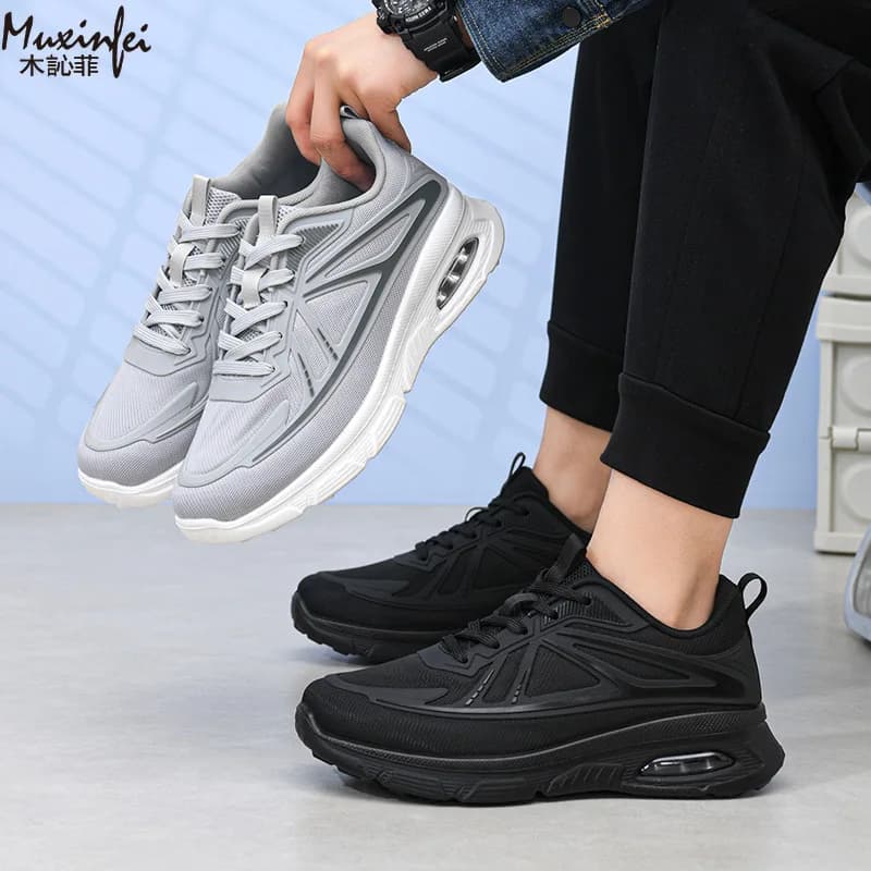 Scarpe sportive da uomo primavera/autunno, casual, da corsa, alla moda, con suola morbida, comode, resistenti e antiscivolo.