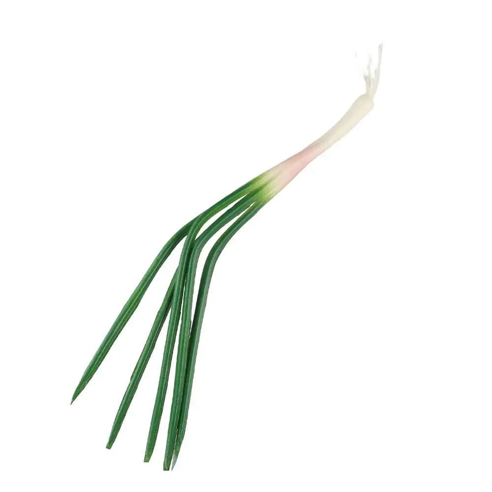Kitchen Decoration Realistic Artificial Green Onion Plant Fake Simulation Vegetable PU Imitation Scallions Model Table