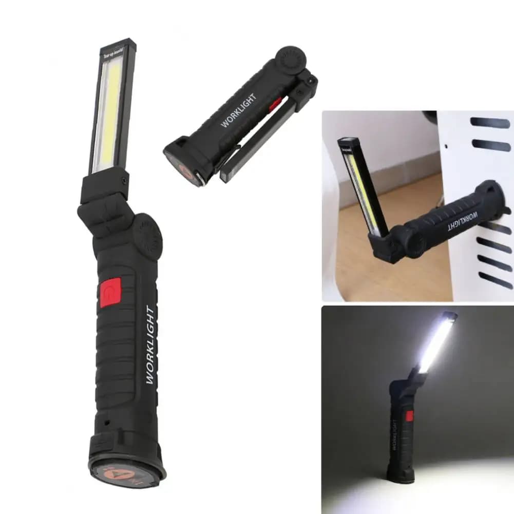 1 pcs Tactical Flashlight COB LED Suspension Lamp USB Rechargeable Flashlight Waterproof Work Light Magnetic Lantern for Night Light L